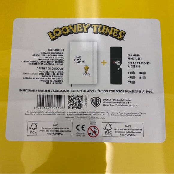 Looney Tunes LTD ED. Sketchbook & Drawing Pencils! - Picture 6 of 7
